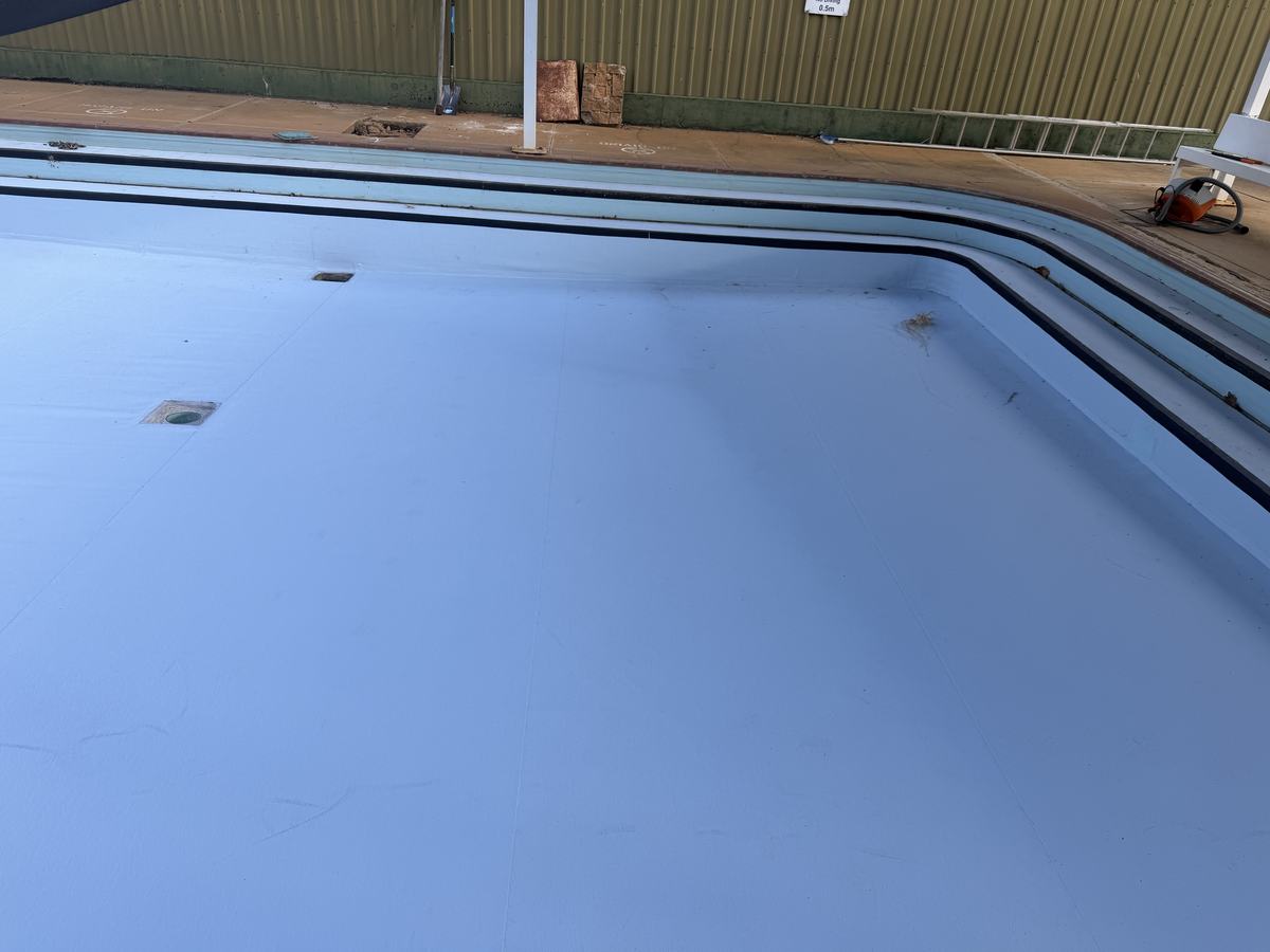 Coonabarabran toddlers pool relined over the existing surface