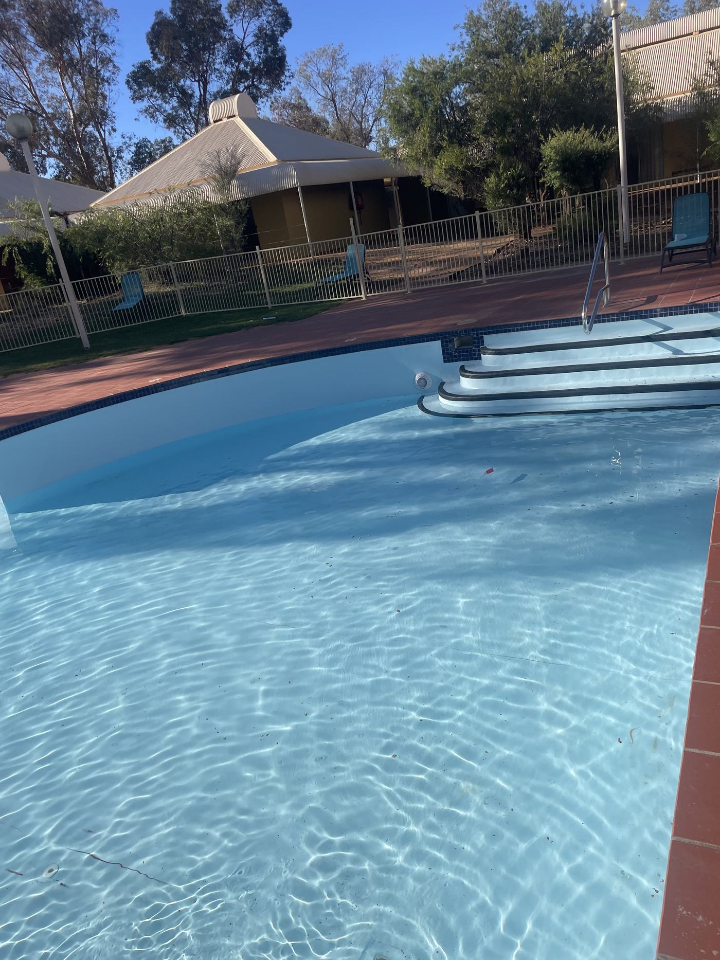 The same resort pool full and back in use